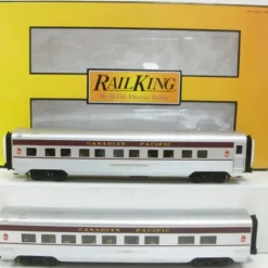 MTH 30-67497 O Canadian Pacific 60' Streamlined Sleeper/Diner Set (Set of 2) - Model Train Junction: Quality Parts and Art Supplies