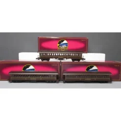 MTH 20-62011 O Central Pacific 64' Woodsided Passenger Car Set (Set of 3) - Model Train Junction: Quality Parts and Art Supplies