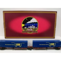 MTH 20-95087 O CSX Spine Car Set with 2 48' Containers (Set of 2) - Model Train Junction: Quality Parts and Art Supplies
