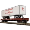 MTH 20-98693 O Erie Lackawanna Flat Car w/ 48' Trailer #252496 - Model Train Junction: Quality Parts and Art Supplies