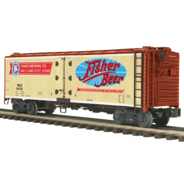 MTH 20-94240 O Fisher Beer 40' Steel Sided Reefer Car #84132 - Model Train Junction: Quality Parts and Art Supplies