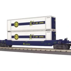MTH 30-76377 O Gauge Alaska Husky Stack Car #320157 - Model Train Junction: Quality Parts and Art Supplies