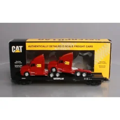 MTH 20-98531 O Gauge Caterpillar Flat Car w/ 2 CAT Rental Store Haulers #200634 - Model Train Junction: Quality Parts and Art Supplies