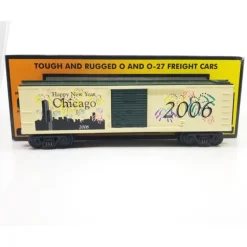 MTH 30-74258 O Gauge Chicago New Years 2006 Box Car - Model Train Junction: Quality Parts and Art Supplies