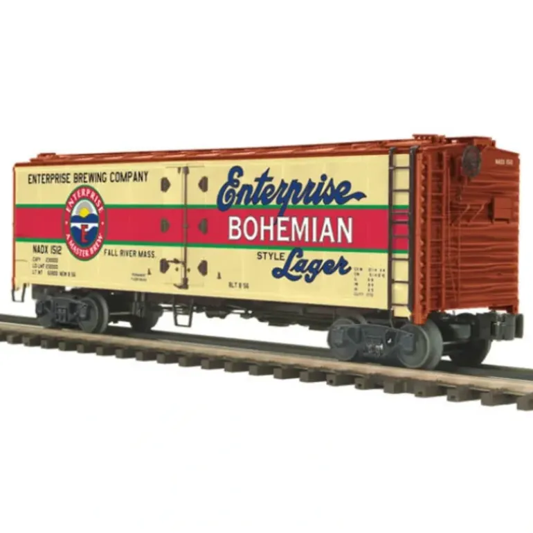MTH 20-94239 O Gauge Enterprise Lager 40' Steel Sided Reefer #1512 - Model Train Junction: Quality Parts and Art Supplies