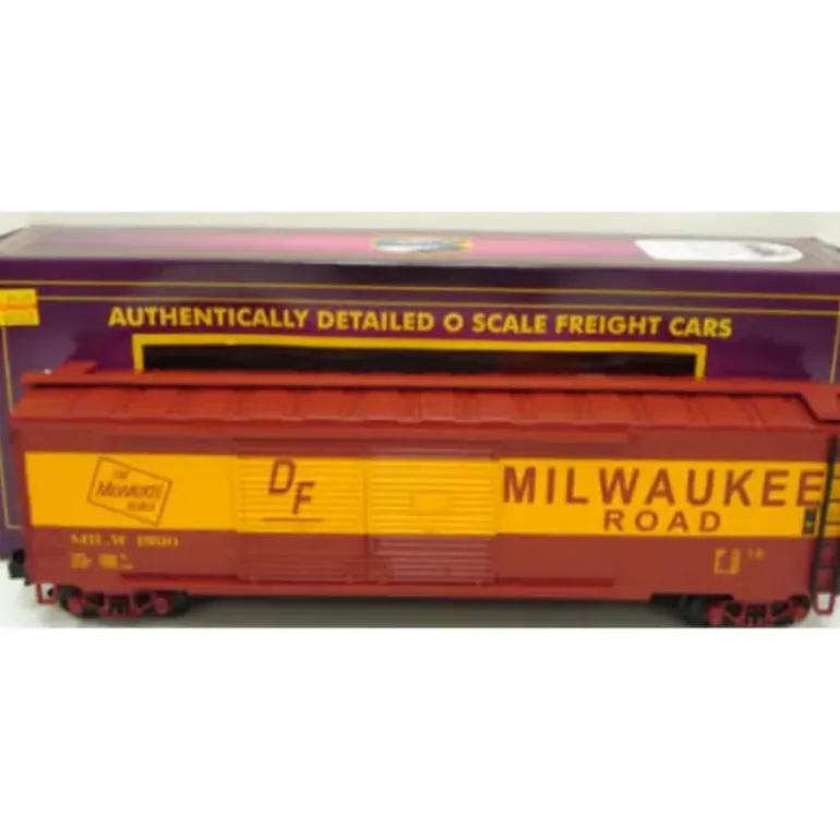 MTH 20-93185 O Gauge Milwaukee Road 50' Double Door Boxcar #15510 LN/Box - Model Train Junction: Quality Parts and Art Supplies