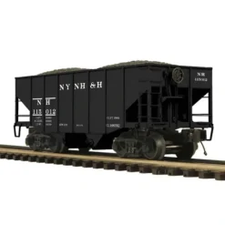 MTH 20-97246 O Gauge New Haven 2-Bay Fish Belly Hopper Car #115012 w/Coal Load - Model Train Junction: Quality Parts and Art Supplies