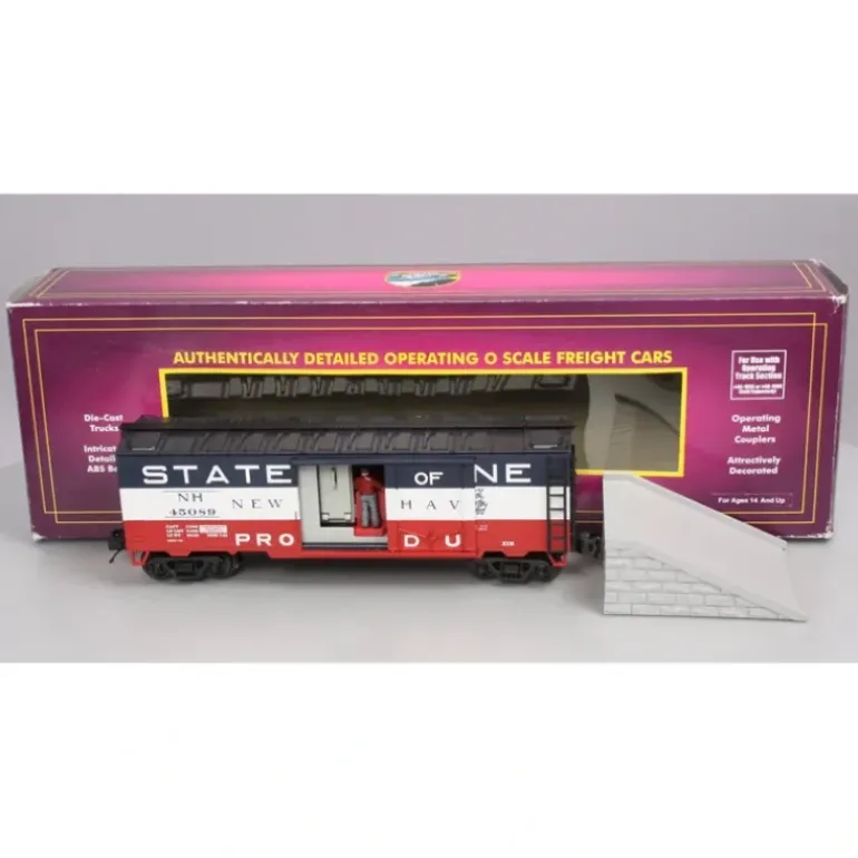 MTH 20-94210 O Gauge New Haven Operating Reefer Car #45089 - Model Train Junction: Quality Parts and Art Supplies