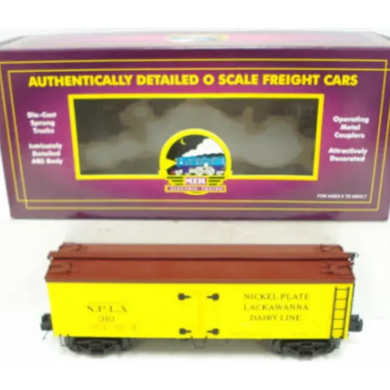MTH 20-94328 O Gauge Nickel Plate Lackawanna 36" Woodsided Refrigerator Car #310 - Model Train Junction: Quality Parts and Art Supplies