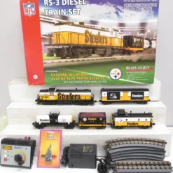 MTH 30-4177-1 O Gauge Pittsburg Steelers RailKing RS-3 Diesel Train Set w/PS 2.0 - Model Train Junction: Quality Parts and Art Supplies