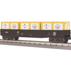MTH 30-72013 O Gauge Pittsburgh Steelers Gondola Car w/Crates - Model Train Junction: Quality Parts and Art Supplies