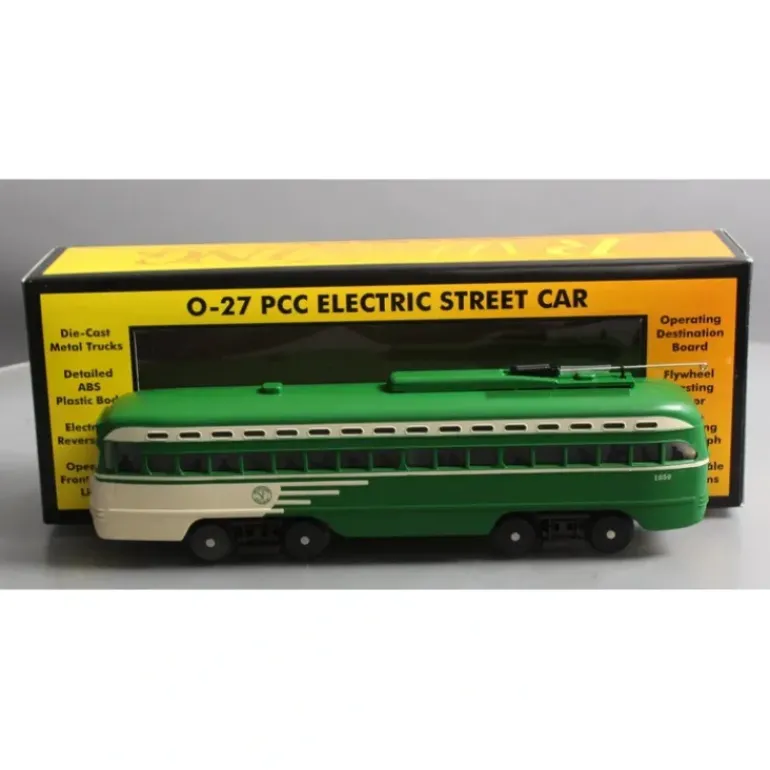 MTH 30-2504-0 O Gauge San Francisco PCC Electric Trolley Car #1050 LN/Box - Model Train Junction: Quality Parts and Art Supplies