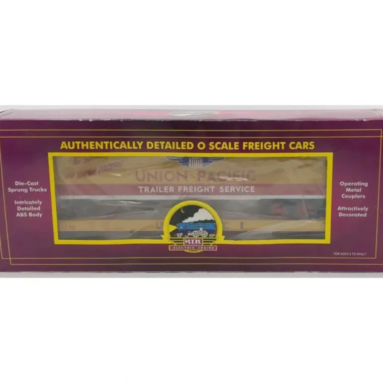 MTH 20-98171 O Gauge Union Pacific Flat with 48 foot Trailer #57256 LN/Box - Model Train Junction: Quality Parts and Art Supplies