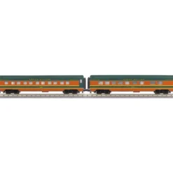 MTH 30-67455 O Great Northern 60 Streamlined Sleeper/Diner Set (Set of 2) - Model Train Junction: Quality Parts and Art Supplies