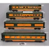 MTH 30-67530 O Great Northern 60' Streamlined Passenger Car Set (Set of 4) - Model Train Junction: Quality Parts and Art Supplies
