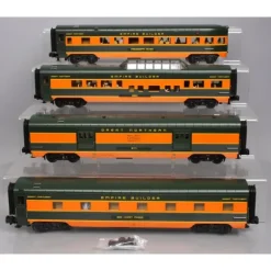 MTH 30-67530 O Great Northern 60' Streamlined Passenger Car Set (Set of 4) - Model Train Junction: Quality Parts and Art Supplies