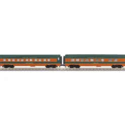 MTH 30-67531 O Great Northern 260' Streamlined Sleeper/Diner Set (Set of 2) - Model Train Junction: Quality Parts and Art Supplies