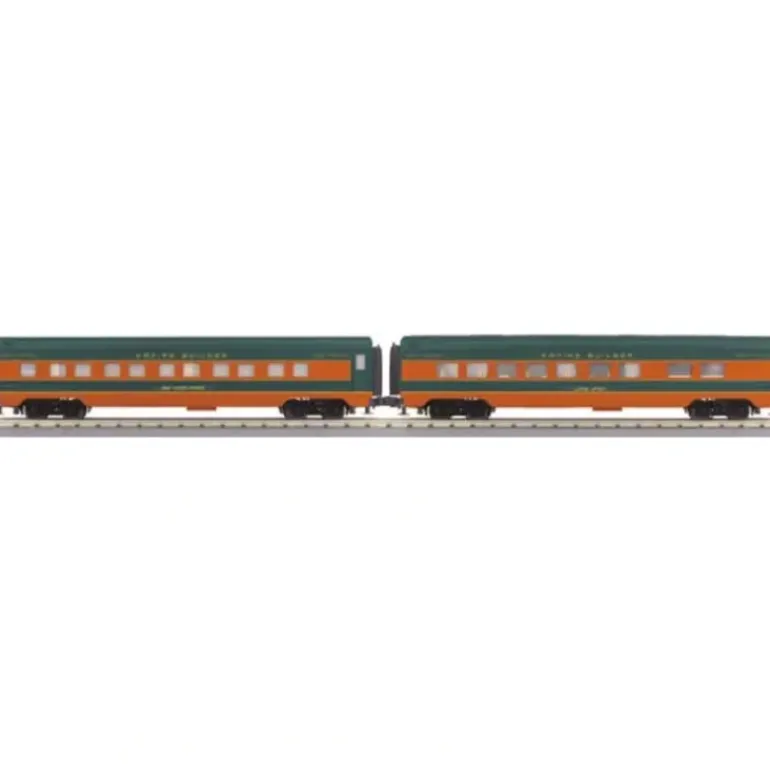 MTH 30-67531 O Great Northern 260' Streamlined Sleeper/Diner Set (Set of 2) - Model Train Junction: Quality Parts and Art Supplies