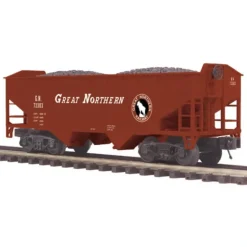 MTH 20-97712 O Great Northern Premier 2-Bay Offset Hopper Car #73303 - Model Train Junction: Quality Parts and Art Supplies
