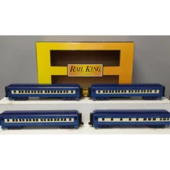 MTH 30-69109 O Jersey Central 60' Madison Passenger Car Set (Set of 4) - Model Train Junction: Quality Parts and Art Supplies