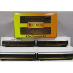 MTH 30-67492 O Kansas City Southern 60' Streamlined Passenger Car Set (Set of 4) - Model Train Junction: Quality Parts and Art Supplies