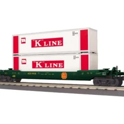 MTH 30-76371 O Kansas City Southern Husky Stack Car #9028 - Model Train Junction: Quality Parts and Art Supplies