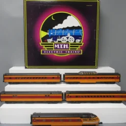 MTH 20-65112 O MILW 70' Streamlined Smooth Sided Passenger Car Set (Set of 5) - Model Train Junction: Quality Parts and Art Supplies