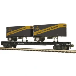 MTH 20-98755 O Monon Flat car with 2 PUP Trailers - Model Train Junction: Quality Parts and Art Supplies