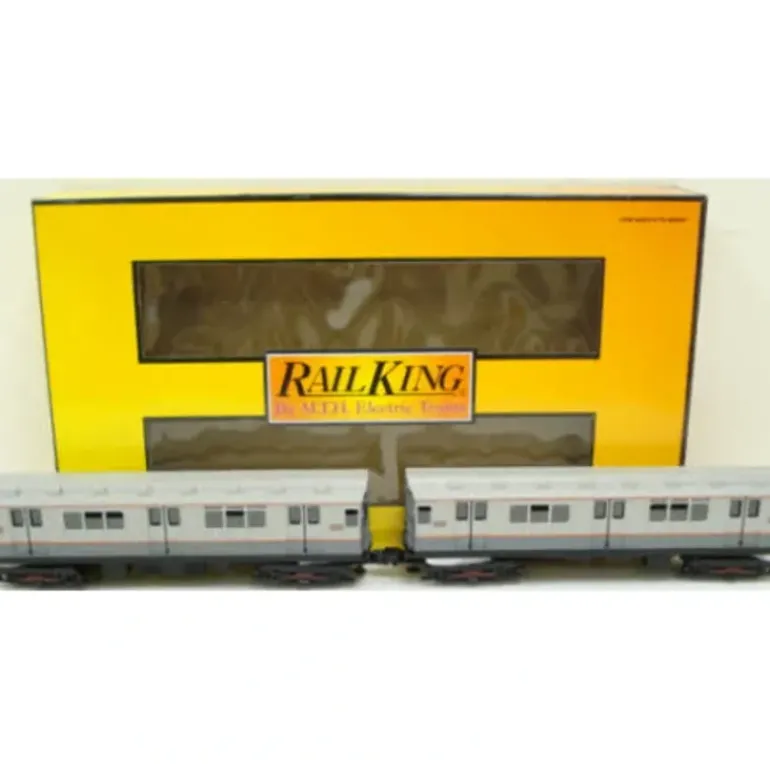 MTH 30-2373-3 O MTA World's Fair R-12 Subway Add-On Non Powered Set (Set of 2) - Model Train Junction: Quality Parts and Art Supplies