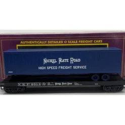 MTH 20-98415 O Nickel Plate Road Flatcar with Trailer #2004 LN/Box - Model Train Junction: Quality Parts and Art Supplies