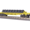 MTH 30-76364 O Pittsburgh & Lake Erie RailKing Flat Car with Wheel Set #42348 - Model Train Junction: Quality Parts and Art Supplies