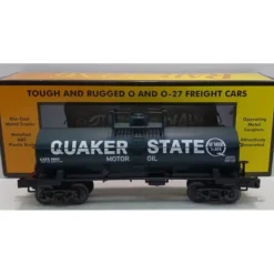 MTH 30-73380 O Quaker State Tank Car #1802 EX/Box - Model Train Junction: Quality Parts and Art Supplies