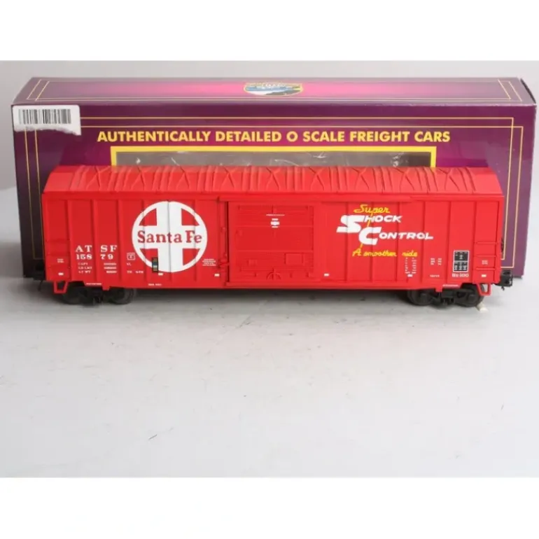 MTH 20-93393 O Santa Fe 50 Boxcar #15879 - Model Train Junction: Quality Parts and Art Supplies