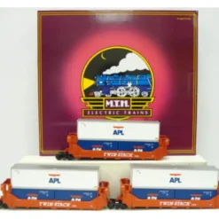 MTH 20-90372 O Southern Pacific Twin Stack Container Set (Set of 3) - Model Train Junction: Quality Parts and Art Supplies