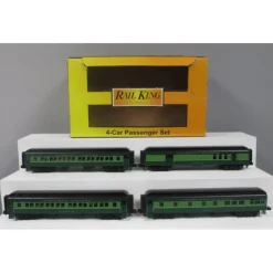 MTH 30-69100 O Southern RailKing 60' Madison Passenger Car Set (Set of 4) - Model Train Junction: Quality Parts and Art Supplies