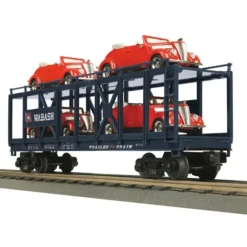MTH 30-76309 O Wabash Auto Carrier Flatcar w/(4) Convertibles - Model Train Junction: Quality Parts and Art Supplies