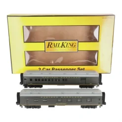 MTH 30-69050 O Western Maryland 60' Madison Combo/Diner Passenger Set (Set of 2) - Model Train Junction: Quality Parts and Art Supplies