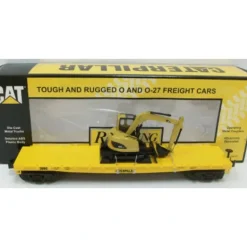 MTH 30-76299 OCaterpillar Flat Car w/CAT CR Hydraulic Excavator Load V2 #308C - Model Train Junction: Quality Parts and Art Supplies