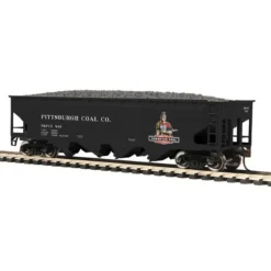 MTH 81-75008 Pittsburgh Coal Company HO Scale 70-Ton Quadruple Hopper Car - Model Train Junction: Quality Parts and Art Supplies