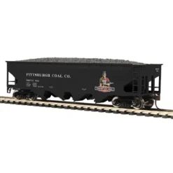 MTH 81-75006 Pittsburgh Coal Company HO Scale 70-Ton Quadruple Hopper Car - Model Train Junction: Quality Parts and Art Supplies