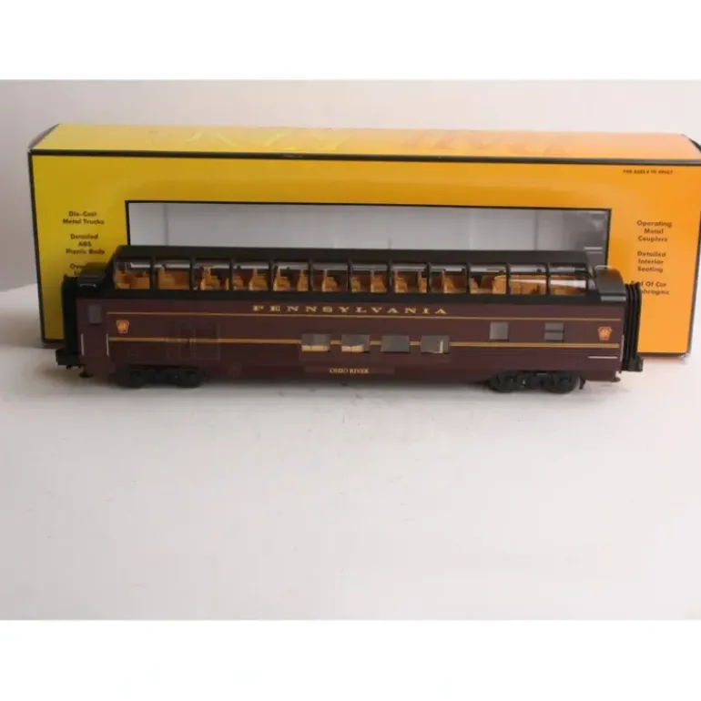 MTH 30-67157 PRR 60' Streamlined Full-Length Vista Dome - Model Train Junction: Quality Parts and Art Supplies