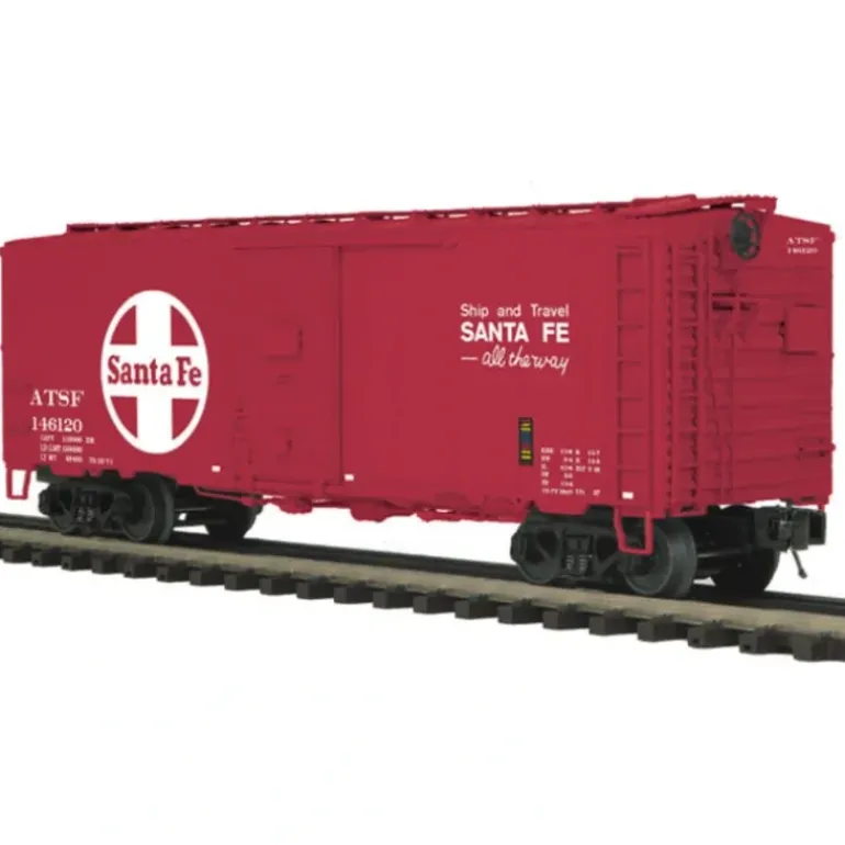 MTH 20-93421 Santa Fe 40 AAR Box Car - Model Train Junction: Quality Parts and Art Supplies