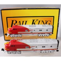MTH 30-2968-1 Santa Fe E-3 AA Diesel Engine Set w/PS2 #10/11 - Model Train Junction: Quality Parts and Art Supplies