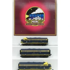 MTH 20-20055-1 Santa Fe F-7 ABA Diesel Engine Car Set w/PS 2.0 #218L/218C/218A - Model Train Junction: Quality Parts and Art Supplies