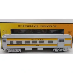 MTH 33-6030 Santa Fe O27 Streamlined Combine Car - Model Train Junction: Quality Parts and Art Supplies
