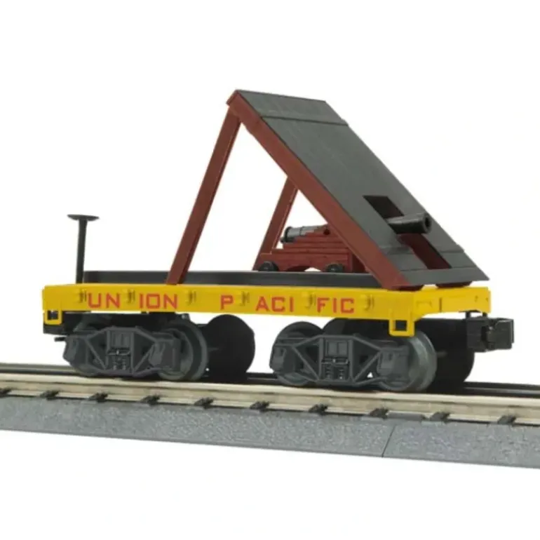 MTH 30-76387 UP Flat Car - 19th Century W/Cannon - Model Train Junction: Quality Parts and Art Supplies