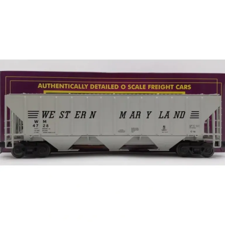 MTH 20-97258 Western Maryland Ps-2CD High-Sided Hopper Car #4728 - Model Train Junction: Quality Parts and Art Supplies