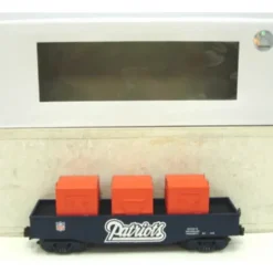 MTH 30-4128A NFL New England Patriots Gondola W/ 3 Containers - Model Train Junction: Quality Parts and Art Supplies