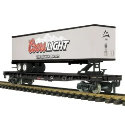 MTH 20-80008J G Scale MCG - Coors Light Flatcar with Trailer - Model Train Junction: Quality Parts and Art Supplies