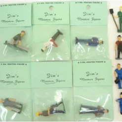 O Scale 10 Pewter Hand Painted Figures for Train Layout - Model Train Junction: Quality Parts and Art Supplies